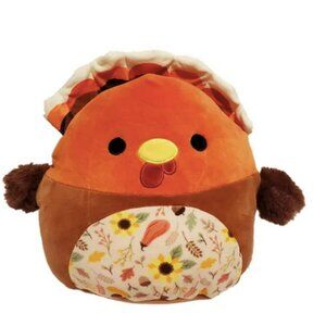 Squishmallows Ulana The Turkey Floral Harvest Thanksgiving Plush 2025 - NEW